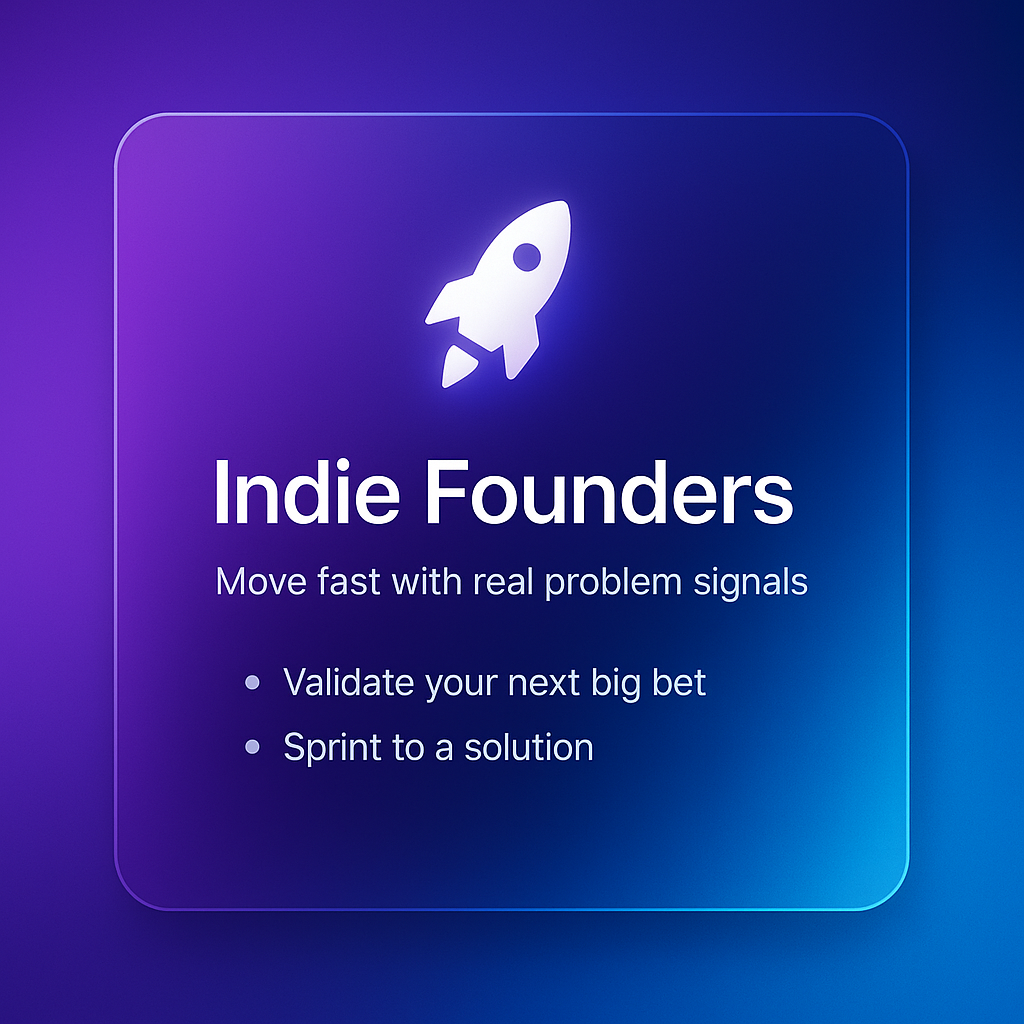 Indie founder persona